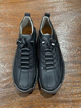 Salkin USA Men's Black side sip booties boots ankle sz 18 US 14 NEW Black